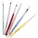 Tevkmuzz 6 PCS Nail Art Brushes Set - Nail Extension Gel, Dotting Pen, Liner Brush - Ideal for Gel Polish & Nail Design - Buy Online on GoSupps.com