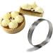 ABOOFAN 1pc Nonstick Circle Cake Perforated Round Bking Mold Stainless Steel Cake Mold Cookie Baking Dessert Ring Tool Mini Cake Fruitcake Cookies Cake Ring Food Non Stick Silver 10*10CM - Buy Online on GoSupps.com