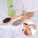 4-in-1 Foot Scrub Brush Callus Remover With Bristle Brush  Pumice Stone  Foot Rasp & Bamboo Handle - Buy Online on GoSupps.com