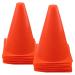 Mirepty 7 Inch Plastic Traffic Cones Sport Training Agility Marker Cone for Soccer, Skating, Football, Basketball, Indoor and Outdoor Games Orange, 12 Pack