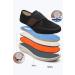 ZUMEIJIA Men's Diabetic Elderly Shoes | Large Size Adjustable Foot Swelling Shoes | Non-Slip Double Insole Walking Shoes - X-Wide Black - Buy Online on GoSupps.com