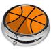 Basketball Printed Mini Round Pill Box - 3 Compartment Portable Organizer for Travel Home & Office - Buy Online on GoSupps.com