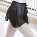 Bezioner Black Chiffon Ballet Wrap Skirt for Girls & Women - L (150-170 cm) - Perfect Dance Skirt with Waist Tie - Buy Online on GoSupps.com