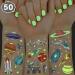 xo  Fetti Space + Planets Glow in Dark Temporary Tattoos for Kids - 50 pcs | Alien Birthday Party Supplies  Astronaut Favors + Rocket ship Decorations
