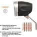 Buy NEAN LED Bicycle Light | StVZO Approved Front Lamp | 30 Lux Brightness | Includes 4x Batteries | International Shipping Available - Buy Online on GoSupps.com