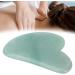 Aventurine Scraping Board Face Massage Tool Gua Sha Green Unique Design for Meridian Dredging  - Buy Online on GoSupps.com