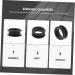 IPLUSMILE Scissor Finger Rings - 18 Pack Silicone Finger Protection for Hairdressing - Adjustable Rubber Ring Accessories for Shears - Black - Buy Online on GoSupps.com