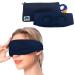 Sleep Mask - 3D Contour Sleep Mask with Earplug and Carrying Pouch