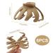 6 Pack Large Octopus Hair Claw Clips for Thick Hair - Neutral Color Strong Hold Jumbo Hair Clip - Great for Women and Girls - Gift Brown - Buy Online on GoSupps.com