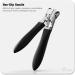 FERYES Thick Nail Clippers with Catcher - Precision Fingernail Cutter for Seniors - Black - Buy Online on GoSupps.com
