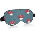 Sleep Mask Light Blocking Pattern with Mushroom Eye Mask for Sleeping with Adjustable Strap Soft Lightweight Eye Cover Blindfold for Men Women Work Travel Naps