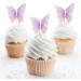 66 Pack Purple Gold Butterfly Cupcake Toppers for Wedding & Birthday Party Decor - Buy Online on GoSupps.com