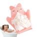 Shower Sponge for Kids Girls Soft Body Wash Sponge - Gentle Kid Body Wash Sponge Children's Body Wash Sponge Comfortable Children's Bath Scrubber Pink