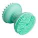 Ipetboom 1pc Three-in-one Bath Brush Face Scrubbers Face Exfoliator Brush Pore Scrubber Makeup Brushed Cleansing Shampoo Bath Scrubber for Body Scalp Shampoo Face Brush Triple Silica Gel 8.6x7cm Green