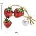 Pin Jewelry Gifts for Women Ladies Fashion Accessories Red Enamel Strawberry Brooch Beauty Strawberry Brooch Pin Party Brooch Brooches & Pins - Buy Online on GoSupps.com