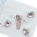 4pcs Stylish European Nail Decorations DIY Art Manicures Easy To Install Nail Embellishments For Salon Home Use Elegant Nail Accessories Pink - Buy Online on GoSupps.com