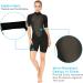 FLEXEL 3mm Shorty Wetsuit for Men and Women - Neoprene Surfing Diving Suit with Short Sleeves - X-Large Black - Buy Online on GoSupps.com