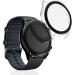 kwmobile Cover for Huami Amazfit GTR 3 / GTR 3 Pro (2-Pack) - Tempered Glass & Plastic Frame - Transparent/Black - Buy Online on GoSupps.com