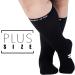 Mojo Compression Socks - Black & White Athletic Crew - Medium Support 15-20mmHg - 8 Sizes for Men & Women - 3X-Large Black Pair - Buy Online on GoSupps.com