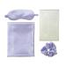 KISMETICS Vegan Silk Sleep Set: Pillowcase, Scrunchie & Eye Mask - Purple | Satin Night Routine Kit for Hair and Skin - Buy Online on GoSupps.com