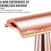 Jodial Safety Edge Razors for Men & Women | Reusable Zinca Alloy Razors with 10 Double Safety Razor Blades - Rose Gold - Buy Online on GoSupps.com