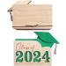 Gift Card Holder for Graduation Gift Card Book 2024 Wooden Graduation Card Box Multi Card Case Grad Card Organizer Case Customized Envelope Card Wallet for Graduates Gifts Souvenir Gift (Green) - Buy Online on GoSupps.com
