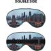 Chicago Print Unisex Eye Mask | Soft Light-Blocking Sleeping Mask for Comfort - Buy Online on GoSupps.com
