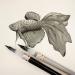 Kuretake ZIG BIMOJI CAMBIO Medium USUZUMI GRAY Ink Refillable Brush Tip - Professional Quality for Calligraphy & Illustration | AP-Certified, No Mess, Odourless - Made in Japan - Buy Online on GoSupps.com