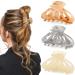 ATODEN Hair Clips Claw Clips for Thick Hair 3 Pcs Hair Claws 3.15'' Acrylic Medium Hair Clips for Thin Fine Hair Non Slip Large Jaw Clips Cute Hair Accessories for Women Girls Gifts for Women