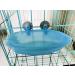 Hypeety Portable Bird Bath with Mirror - Blue Bird Bathtub for Pet Parrots - Buy Online on GoSupps.com