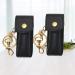 Black Keychain Holder Set - 2 Lipstick & Lip Balm Holders with Keychain | Stylish & Functional Organizer - Buy Online on GoSupps.com