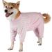 Lelepet one -divider for dogs protective suit for relaxation dog body after op medical pet shirt for small medium -sized big dogs dog wound protection suit pajamas dog sachet rake alternative pink m p.