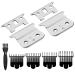 T Outliners Replacement Blade Compatible with Andis T Outliners Trimmer GTO GTX SL and SLS Professional T Blade Trimmer(2 sliver steel T Blade+2 sliver Steel Blade)