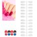 240pcs Round Nail Art Color Gel Polish Cards - Double-Sided Foldable Nail Sample Tips for Professional Display | International Shipping - Buy Online on GoSupps.com