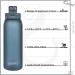 Opard 30oz Sports Water Bottle - Leak Proof Flip Top Lid - BPA Free Tritan - Reusable Plastic for Gym and Outdoor - Blue - Buy Online on GoSupps.com