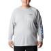 Columbia Men's Terminal Tackle Long Sleeve Shirt - Cool Grey/Vivid Blue - Large - Buy Online on GoSupps.com