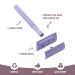 Kinghood Double Edge Safety Razor for Men & Women - Eco Friendly & Zero Waste Reusable Razor with Metal Handle and 10 Blades (Light Purple) - Buy Online on GoSupps.com