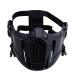 Airsoft Mask Creative Protective Half Face Mask Outdoor Game Mask Costume Mask Outdoor Sports Masks (Black)