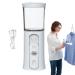 Nano Facial Mister - Cordless Portable Facial Mister Handy Nano Mist Sprayer with Colorful Light Rechargeable Cool Mist Sprayer for Home Travel White