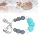 BPA-Free Green Baby Nursing Necklace with Round Hexagonal Beads - Portable Teething Toy for Babies and Toddlers - Buy Online on GoSupps.com