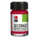 Marabu 14010039032 - Decormatt acrylic carmine red 032 15 ml water -based acrylic paint creamy and color -intensive saliva -proof weatherproof for free painting and template carmine red 032 15 ml (1 Pack)