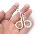 Yutoner Scissors Shaped Eyebrow Tweezers Set - Stainless Steel, Easy Handle, Flat Tip - 4 Pieces - Buy Online on GoSupps.com
