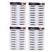 HAPINARY 4pcs Eyebrow Stickers Eyebrows Makeup Tools Blush Makeup Eyebrow Tool Modify 4d 21x15cm Brown