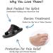 QYY Big Toe Orthopedic Bunion Corrector Sandal - Men's Leather Casual Sandal - Black, Size 10 - Buy Online on GoSupps.com