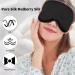 Silk Sleep Mask Set - 2 Adjustable Light-Blocking Eye Masks for Men Women & Kids (Black) - Ideal for Side Sleepers | International Shipping Available - Buy Online on GoSupps.com