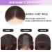 28 Inch Blonde Highlight Body Wave Synthetic Wig | Heat Resistant Long Hair Wig for Women | Middle Part Brown Mixed Blonde Highlight Wig for Daily & Party Use - Buy Online on GoSupps.com