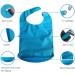Elderly Bib Adult Womens Mens Disabled Aid Apron Dining Mealtime Waterproof Dribble Bibs Clothing Protector Large Blue - Buy Online on GoSupps.com
