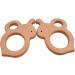 Wendysun 5pcs Cartoon Wood Teether Set - Natural Animal Round Bee Shape Baby Teething Toy - Buy Online on GoSupps.com