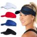 TROUNISTRO 4PCs Visor Cap Sonnenhut unisex sun shield adjustable breathable and sweat -absorbing baseball hat cap hat for golf cycling fishing tennis running