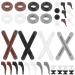 Uonlytech 1 set of glasses ear holes slide-resistant silicone ear bruell the glasses ear handle glasses ear handle glass handlebar holes from silicone tips for changing the glasses nasal pads portable pebble gel